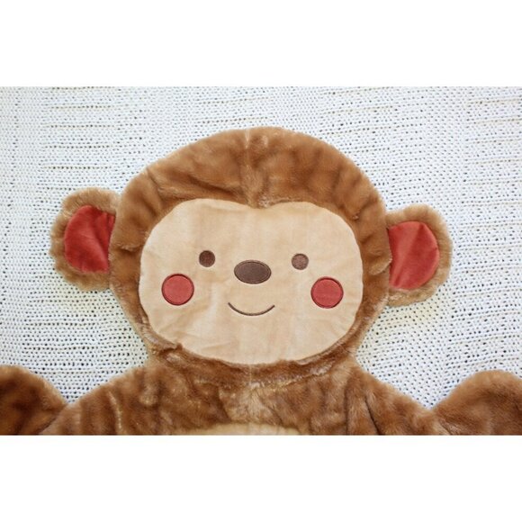 Baby Monkey Blanket Infant Cuddle Plush 36.5" X 26" - Picture 5 of 7